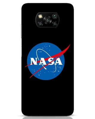 Shop NASA Logo Designer Hard Cover for Xiaomi Poco X3 Pro-Front