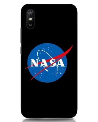 Shop NASA Logo Designer Hard Cover for Xiaomi Redmi 9A-Front