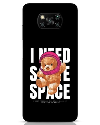 Shop Need Space Teddy Designer Hard Cover for Xiaomi Poco X3 Pro-Front