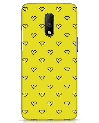 Shop Neon Hearts OnePlus 7 Mobile Cover-Front
