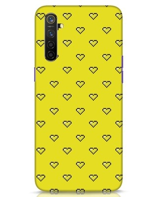 Shop Neon Hearts Realme 6 Mobile Cover-Front