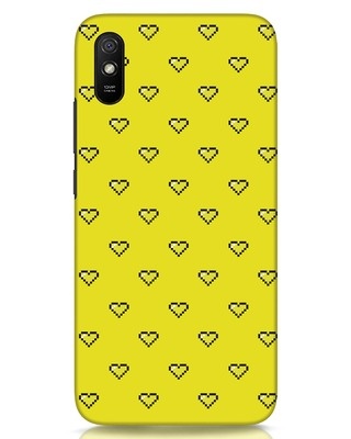 Shop Neon Hearts Xiaomi Redmi 9A Mobile Cover-Front
