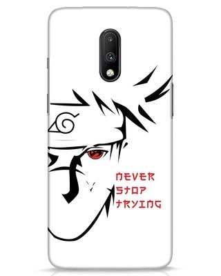 Shop Never Stop Trying OnePlus 7 Mobile Cover-Front