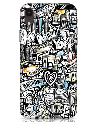 Shop New York Printed Designer Hard Cover for Xiaomi Redmi Note 8 Pro (Impact Resistant, Matte Finish)-Front