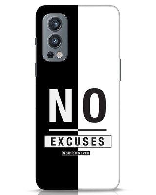 Shop No Excuses Stripe Designer Hard Cover for OnePlus Nord 2-Front