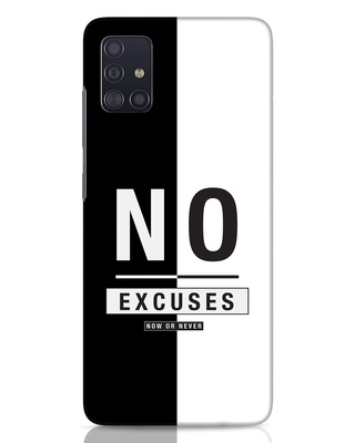 Shop No Excuses Stripe Samsung Galaxy A51 Mobile Cover-Front