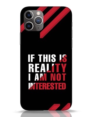 Shop Not Interested iPhone 11 Pro Mobile Cover-Front