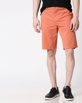 Shop Orange Lime Men's Shorts-Front