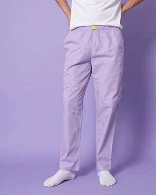 Shop Men's Feel Good Lilac Pyjama-Front