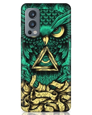 Shop Owl Printed Designer Hard Cover for OnePlus Nord 2 (Impact Resistant, Matte Finish)-Front
