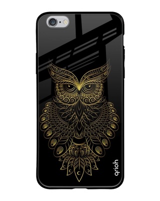 Shop Owl Printed Silicon Glass Cover for Apple iPhone 6 (Light Weight, Impact Resistant)-Front