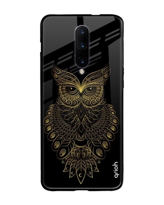 Shop Owl Printed Silicon Glass Cover For OnePlus 7 Pro (Light Weight, Impact Resistant)-Front