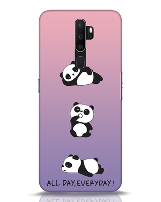 Shop Panda Day Designer Hard Cover for Oppo A5 2020-Front