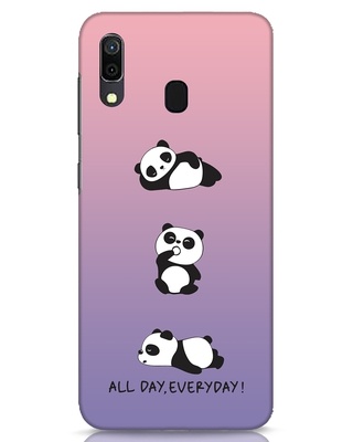 Shop Panda Day Designer Hard Cover for Samsung Galaxy A30-Front