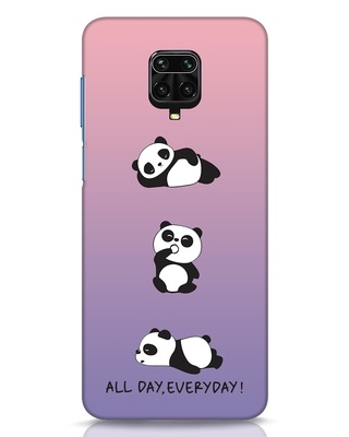 Shop Panda Day Designer Hard Cover for Xiaomi Redmi Note 9 Pro Max-Front