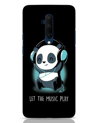 Shop Panda Headphones OnePlus 7T Pro Mobile Cover-Front