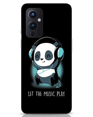 Shop Panda Headphones OnePlus 9 Mobile Cover-Front