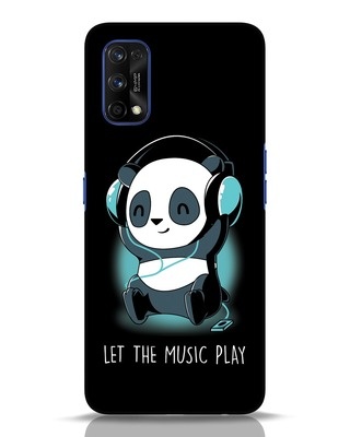 Shop Panda Headphones Realme 7 Pro Mobile Cover-Front