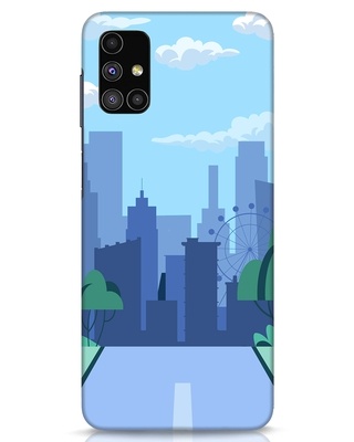 Shop Panda Scooter Designer Hard Cover for Samsung Galaxy M51-Front