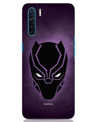 Shop Panther Black Oppo F15 Mobile Covers-Front