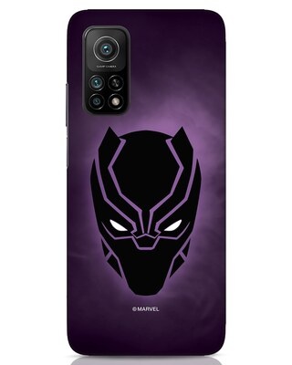 Shop Panther Black Xiaomi Mi 10T Mobile Covers-Front