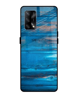 Shop Patina Finish Printed Premium Glass Cover for Oppo F19 (Shock Proof, Lightweight)-Front