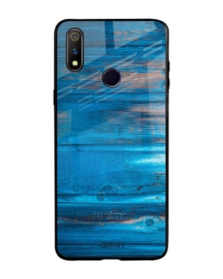 Shop Patina Finish Printed Premium Glass Cover for Realme 3 Pro (Shock Proof, Lightweight)-Front