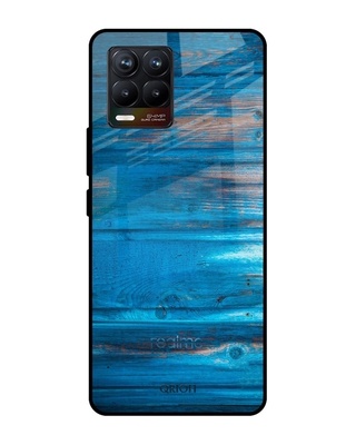 Shop Patina Finish Printed Premium Glass Cover for Realme 8 (Shock Proof, Lightweight)-Front