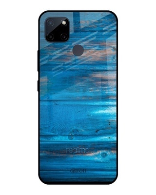 Shop Patina Finish Printed Premium Glass Cover for Realme C21Y (Shockproof, Light Weight)-Front