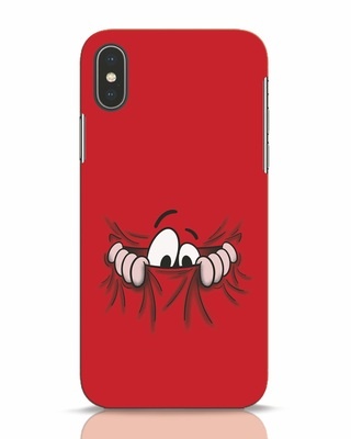 Shop Peek Out iPhone X Mobile Cover-Front