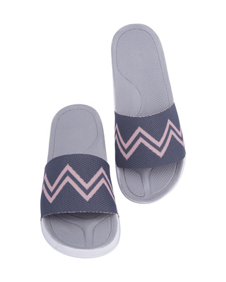 Shop Pery Pao Latest Mens Grey Flip Flops-Front