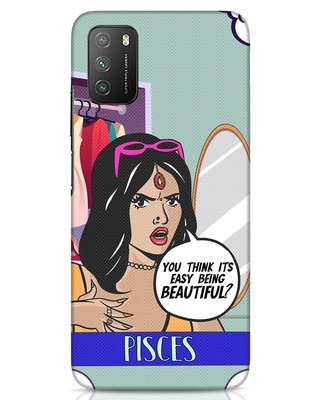 Shop Pisces Zodiac Designer Hard Cover for Xiaomi Poco M3-Front