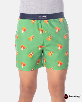 Shop Smugglerz Pizza Boxer Green-Front