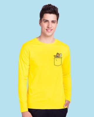Shop Pocket Jerry Full Sleeve T-Shirt (TJL)-Front