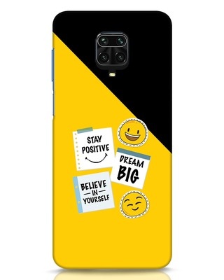 Shop Positive Stickers Xiaomi Redmi Note 9 Pro Max Mobile Cover-Front