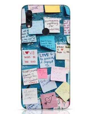 Shop Post It Up Xiaomi Redmi Note 7 Pro Mobile Cover-Front