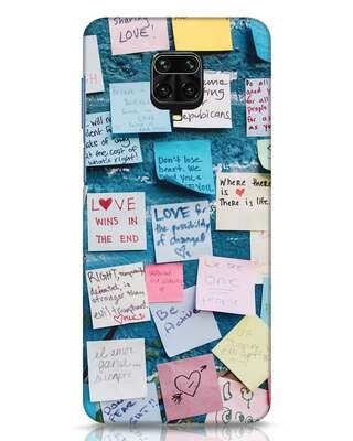 Shop Post It Up Xiaomi Redmi Note 9 Pro Max Mobile Cover-Front