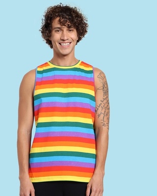 Shop Pride Stripe Vest-Front