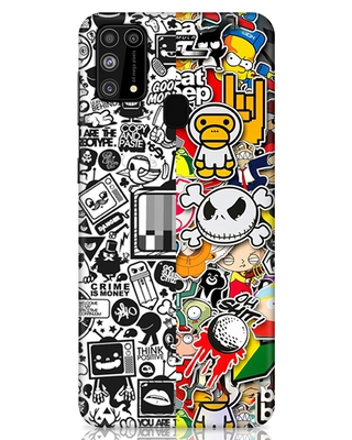 Shop Printed Designer Hard Cover for Samsung Galaxy M31 (Impact Resistant, Matte Finish)-Front