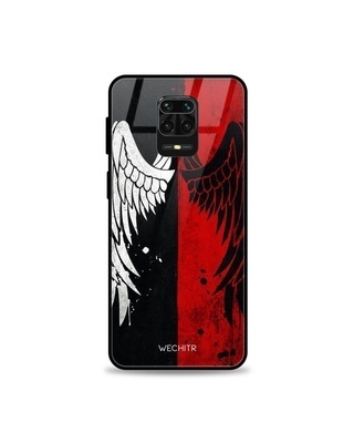 Shop Printed Premium Glass Cover for Xiaomi Redmi Note 9 Pro Max (Shock Proof, Lightweight)-Front
