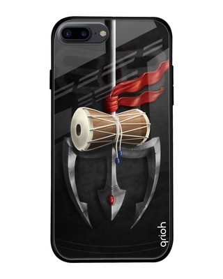 Shop Printed Silicon Glass Cover For iPhone 8 Plus (Light Weight, Impact Resistant)-Front