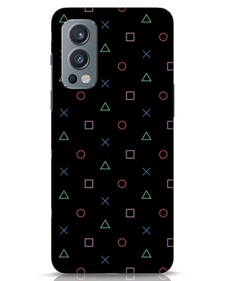 Shop PS4 Buttons Designer Hard Cover for OnePlus Nord 2-Front