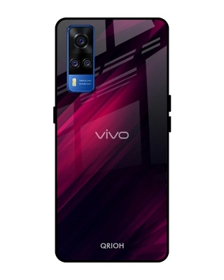 Shop Razor Printed Premium Glass Cover for Vivo Y51 2020 (Shock Proof, Lightweight)-Front