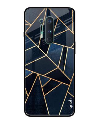 Shop Qrioh OnePlus 8 Pro Abstract Tiles Glass Case-Front