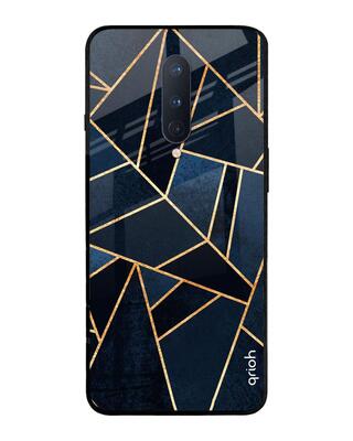 Shop Qrioh OnePlus 8 Abstract Tiles Glass Case-Front