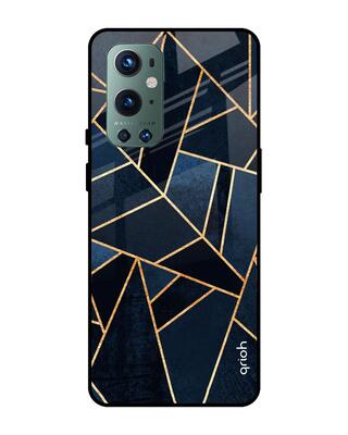 Shop Qrioh OnePlus 9 Pro Abstract Tiles Glass Case-Front