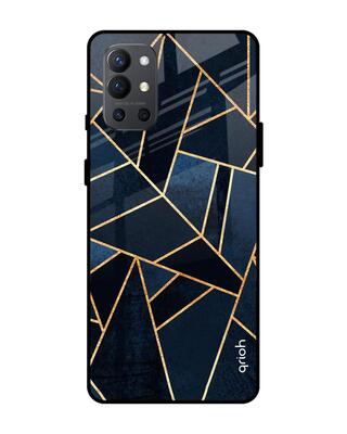 Shop Qrioh OnePlus 9R Abstract Tiles Glass Case-Front