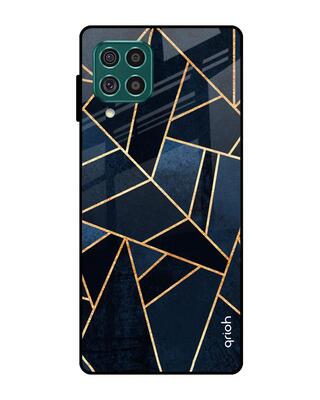 Shop Qrioh Abstract Tiles Glass case for Samsung Galaxy F62-Front