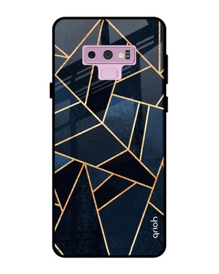 Shop Qrioh Abstract Tiles Glass case for Samsung Galaxy Note 9-Front