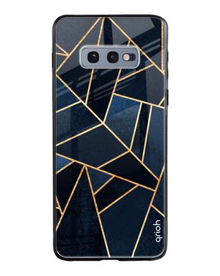 Shop Qrioh Abstract Tiles Glass case for Samsung Galaxy S10E-Front